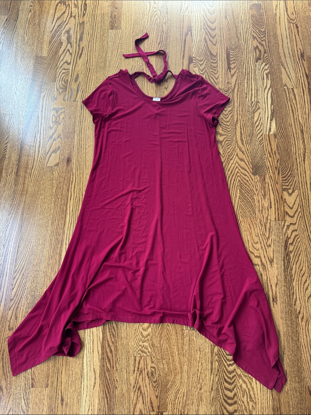 Chico's Midi Dress Mulberry Red, Short-Sleeve. Women’s 3, US 16/18. NWT!
